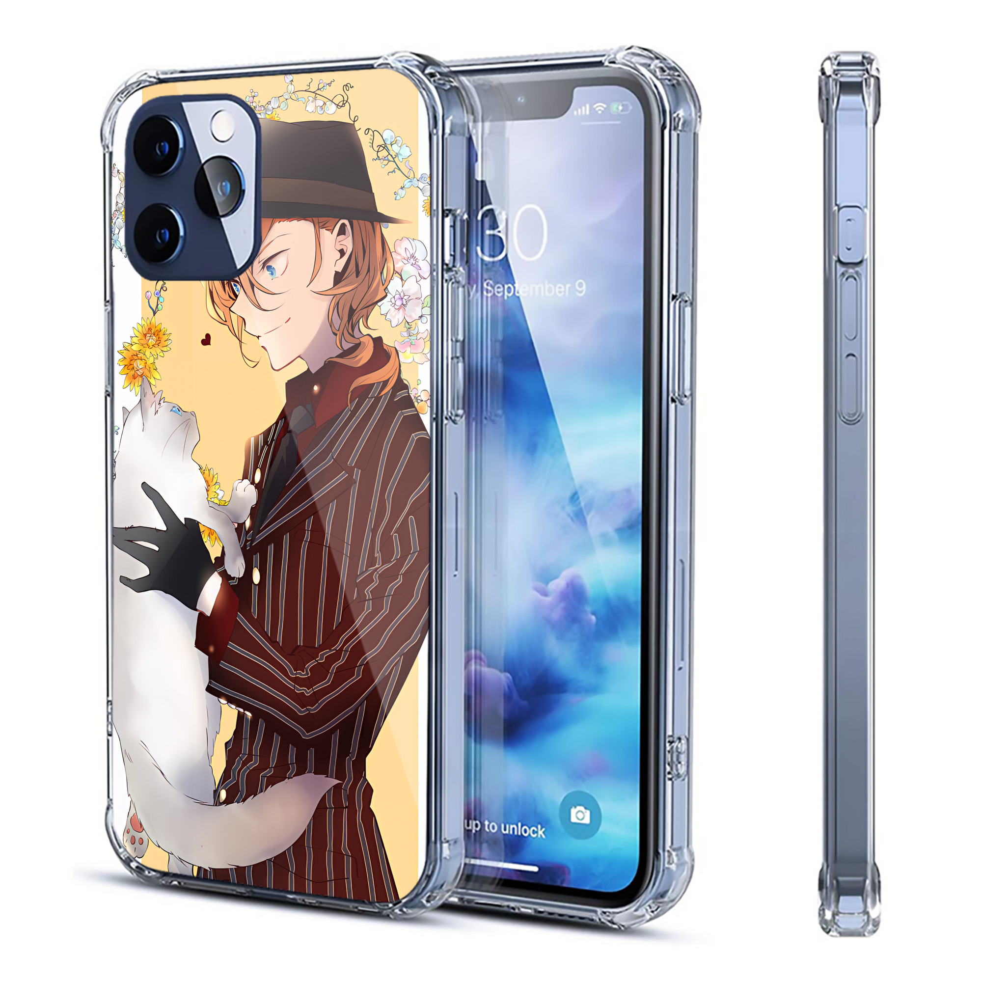（画像用） 文豪ストレイドッグス Bungo Stray Dogs 【iPhone 12シリーズ対応】透明スマホケース（クリアソフトケース）